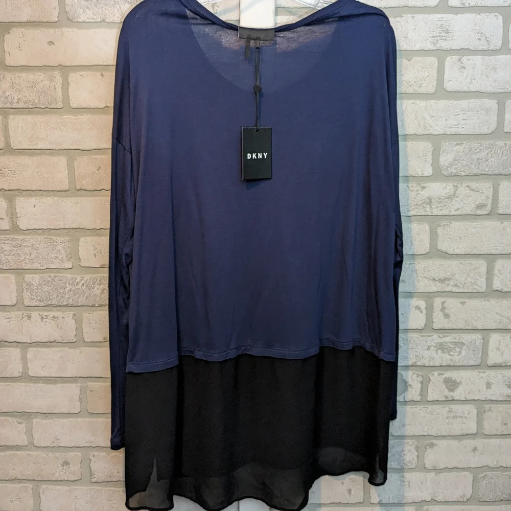 DKNY, NEW, shirt with sheer bottom, size XL, FINAL PRICE DROP 💧💧💧💧 - Picture 6 of 8